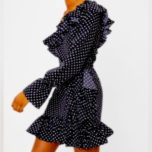 Nasty Gal one shoulder dress - Polka dot